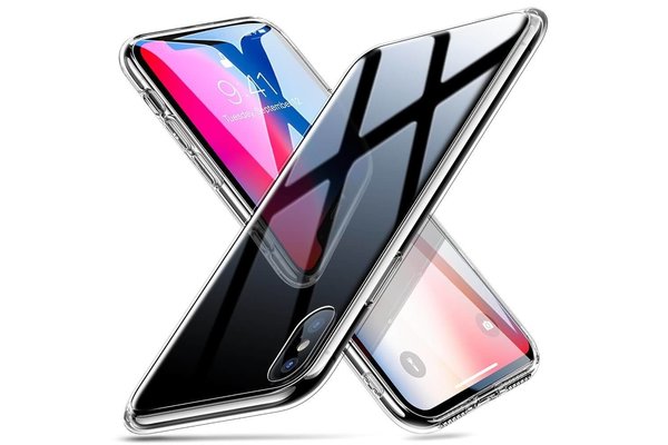 ESR iPhone X hoes met zwarte glazen achterkant