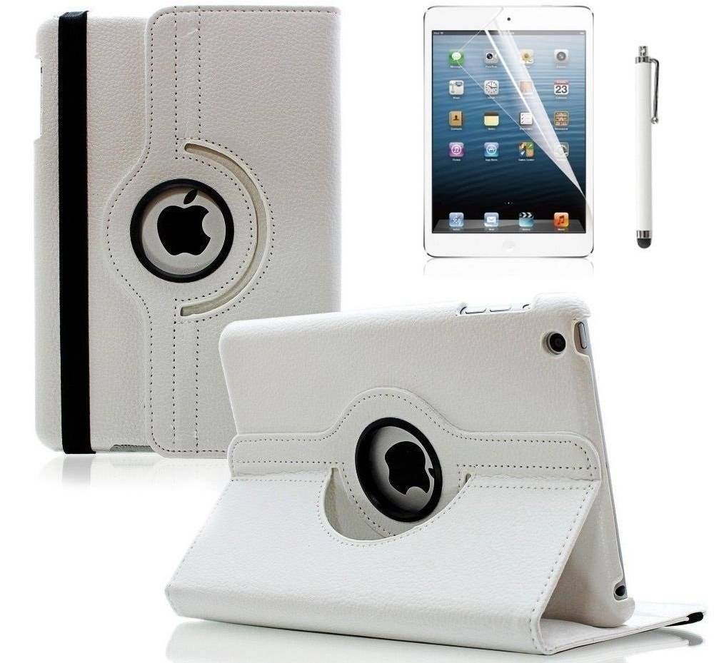 gazon Dosering kalkoen iPad Mini hoes 360 graden leer wit - Gratis Verzending NL & BE -  iPadspullekes