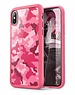 i-Blason I-Blason iPhone X Bumper Case Roze Camouflage