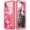 i-Blason iPhone X hoes bescherming met ingebouwde screenprotector camouflage Roze