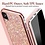 ESR iPhone XS hoes roze glinsters chique design zacht