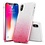 ESR iPhone XS hoes zilver naar roze glitters chique design zacht TPU