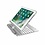 iPadspullekes.nl iPad Pro 9.7 toetsenbord met afneembare case zilver