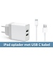 iPadspullekes.nl Oplader met USB C kabel (iPad Air 2020/2022, Pro 11, Pro 12,9 (2018, 2020, 2021, 2022)