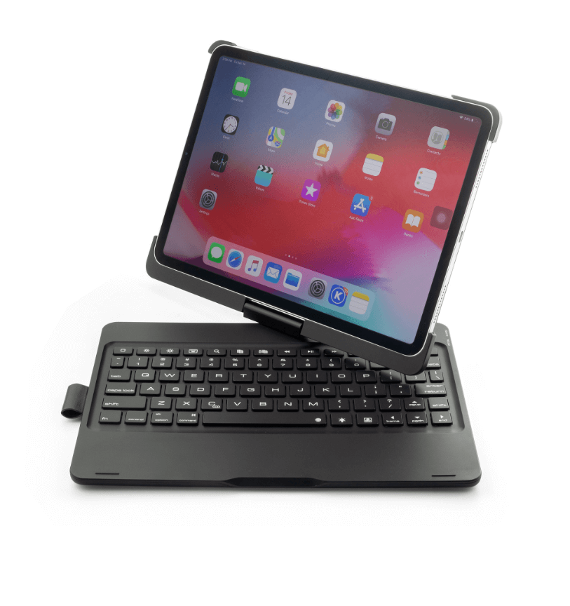 Pro 11 toetsenbord Draaibaar case zwart - Gratis Verzending - iPadspullekes