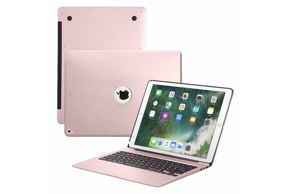 iPadspullekes.nl iPad Pro 12.9 (2017) toetsenbord hoes roze
