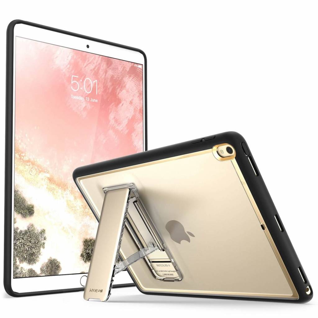 iPad hoes Air 2019 Stand Case halo frost goud