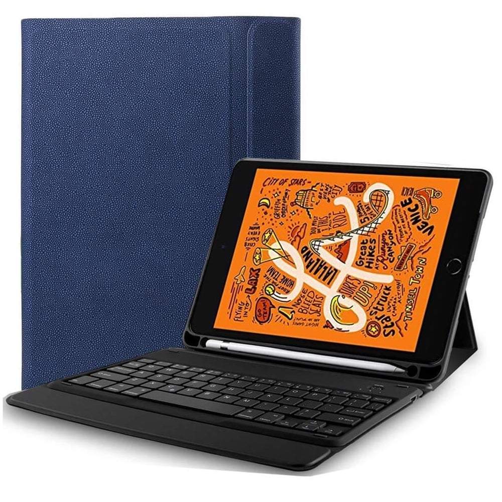 Shuraba bericht Imitatie Toetsenbord iPad Mini 5 blauw - Gratis Verzending NL & BE - iPadspullekes