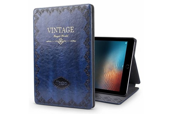 iPadspullekes.nl iPad hoes Pro 10.5 leer vintage blauw