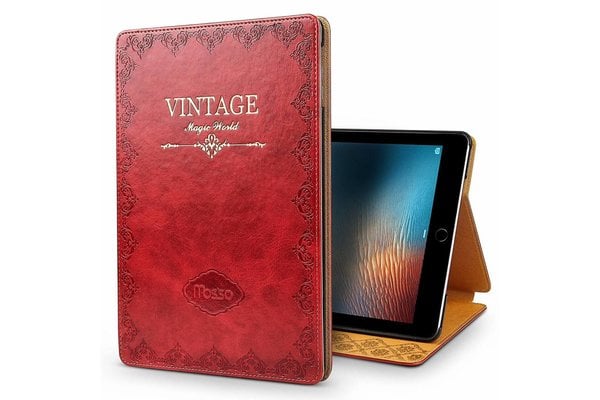 iPadspullekes.nl iPad hoes Pro 10.5 leer vintage rood