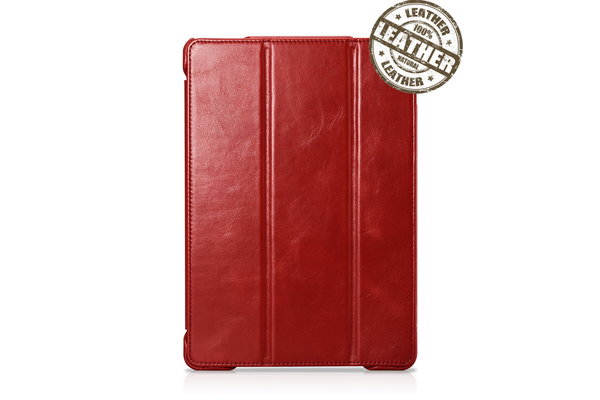 IcareR iPad 2017 Smart Cover Leer Rood