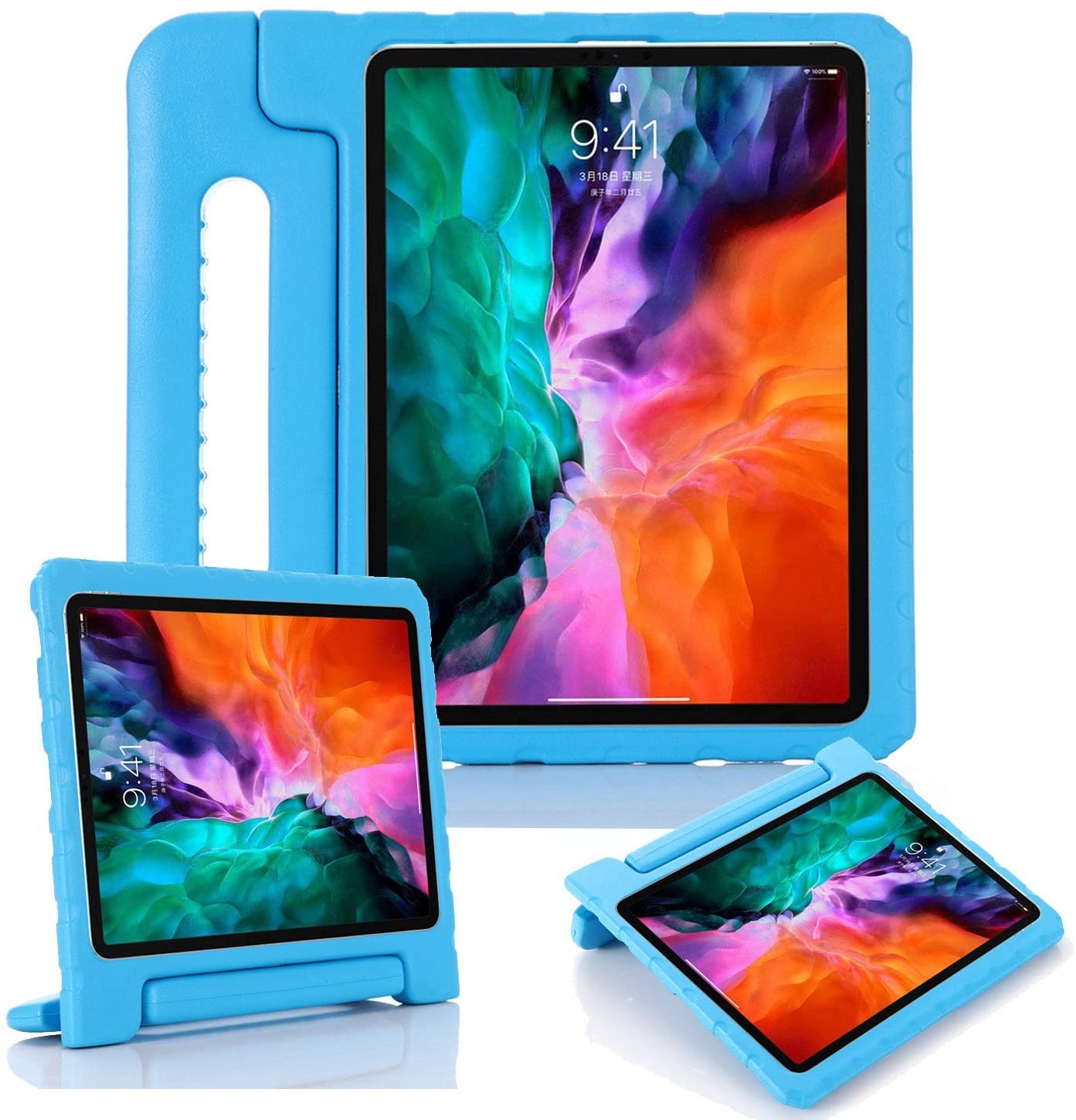 chocola wortel Classificeren iPad Pro 12,9 Inch 2020/2021/2022 kinderhoes Blauw - iPadspullekes