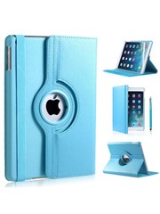 iPadspullekes.nl iPad 2017 hoes 360 graden licht blauw leer