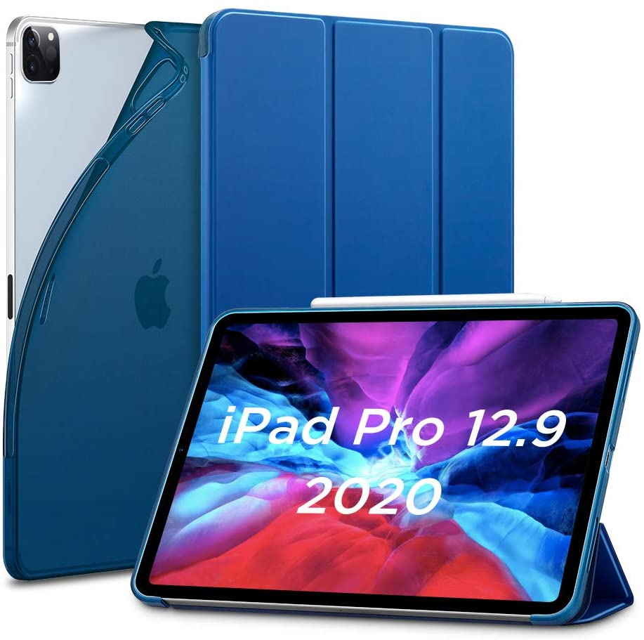 zich zorgen maken hoofdkussen trui iPad Pro 12.9 (2020) Smart Cover Case Blauw - iPadspullekes