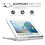 iPadspullekes.nl iPad 2020/2021 10.2 Inch  toetsenbord draaibare case zilver