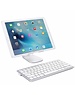 iPadspullekes.nl iPad 2020 10.2 Inch draadloos bluetooth toetsenbord wit