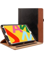 iPadspullekes.nl iPad hoes 2019 10.2 luxe leer bruin zwart