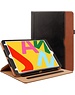 iPadspullekes.nl iPad hoes 2020/2021 10.2 Inch luxe leer bruin zwart