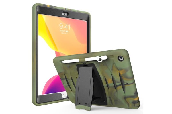 iPadspullekes.nl iPad Air 2022 / 2020 10.9-inch hoes protector army