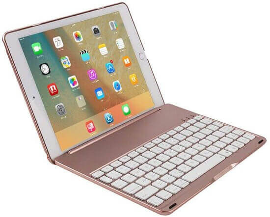 iPad 2017 toetsenbord roze Gratis Verzending - iPadspullekes
