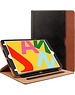 iPadspullekes.nl Apple iPad Air (2019) Luxe Leer bruin zwart - Auto Wake Functie - 3 Standen - Leren iPad Hoes - iPad Case - iPad Hoesje - iPad Cover - iPad Air 2019 - Bruin/Zwart