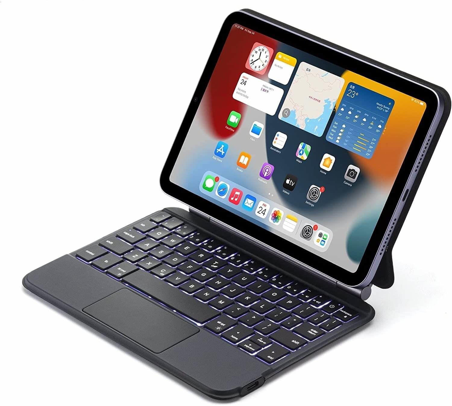 iPad Mini 6 Bluetooth Magnetisch Toetsenbord Zwart
