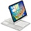 iPadspullekes.nl iPad 2022 10.9 Inch 10de Generatie Toetsenbord Case Zilver 360 graden draaibaar met Touchpad Muis