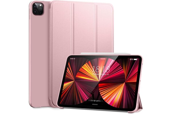 iPadspullekes.nl iPad Air 2022/2020 10.9-inch / Pro 11-inch (2020/2021/2022) Smart Cover Licht Roze