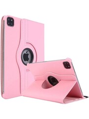 iPadspullekes.nl iPad Air 13-inch (2024) 360 Graden Hoes Licht Roze Leer