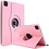 iPadspullekes.nl iPad Air 13-inch (2024) 360 Graden Hoes Licht Roze Leer