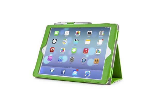 i-Blason Leather Slim Book Case for iPad Air groen