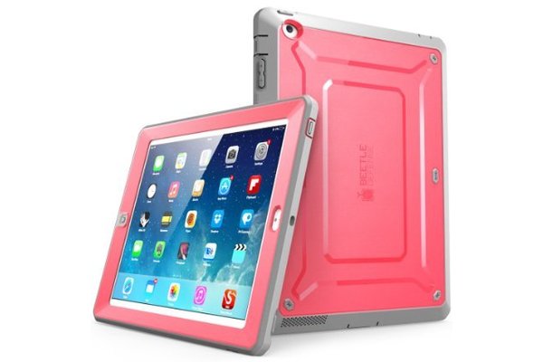 Supcase Unicorn Beetle Protective Case for iPad Air 2 roze en grijs