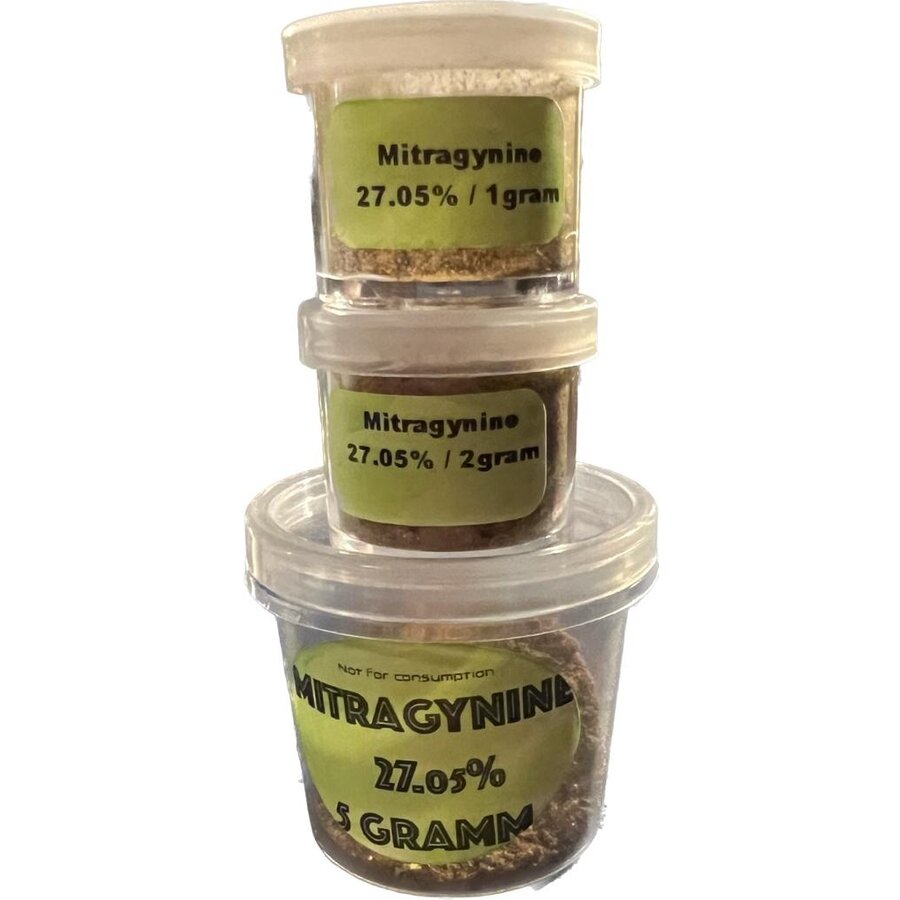 Extract/ contains  27.05%.>  Mitragynine!-1