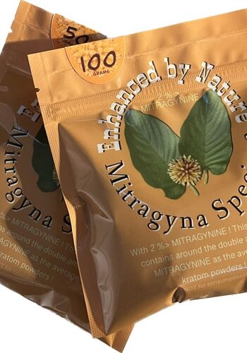 Contains around  2x  more Mitragynine than regular  Kratom.25/ 50/ 100 gram 