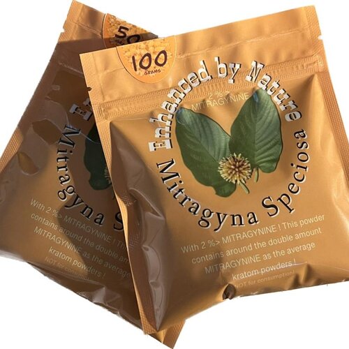 Contains around  2x  more Mitragynine than regular  Kratom.25/ 50/ 100 gram 