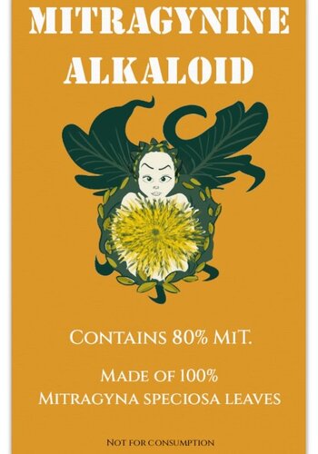 Mitragynine alkaloid 80% / contains 80 % Mitragynine 