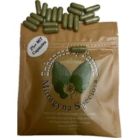 Capsules / Full spectrum kratom WITH 2.17 % + MITRAGYNINE. content.