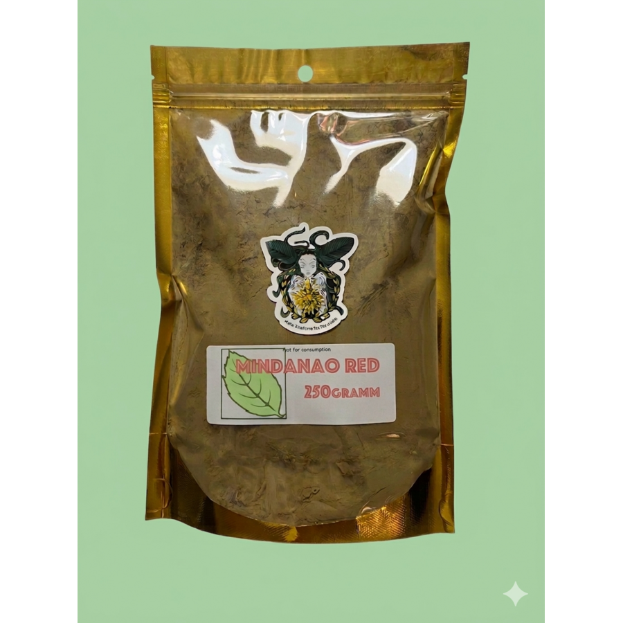Authentiek Mindanao red kratom poeder voor nauwkeurige botanische analyse.-2