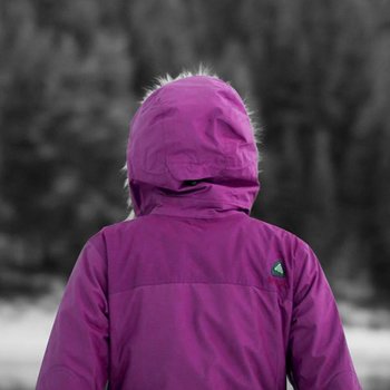 Purple Arcteryx Covert Hoody Women's