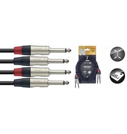Stagg cable 2x jack - jack 3m