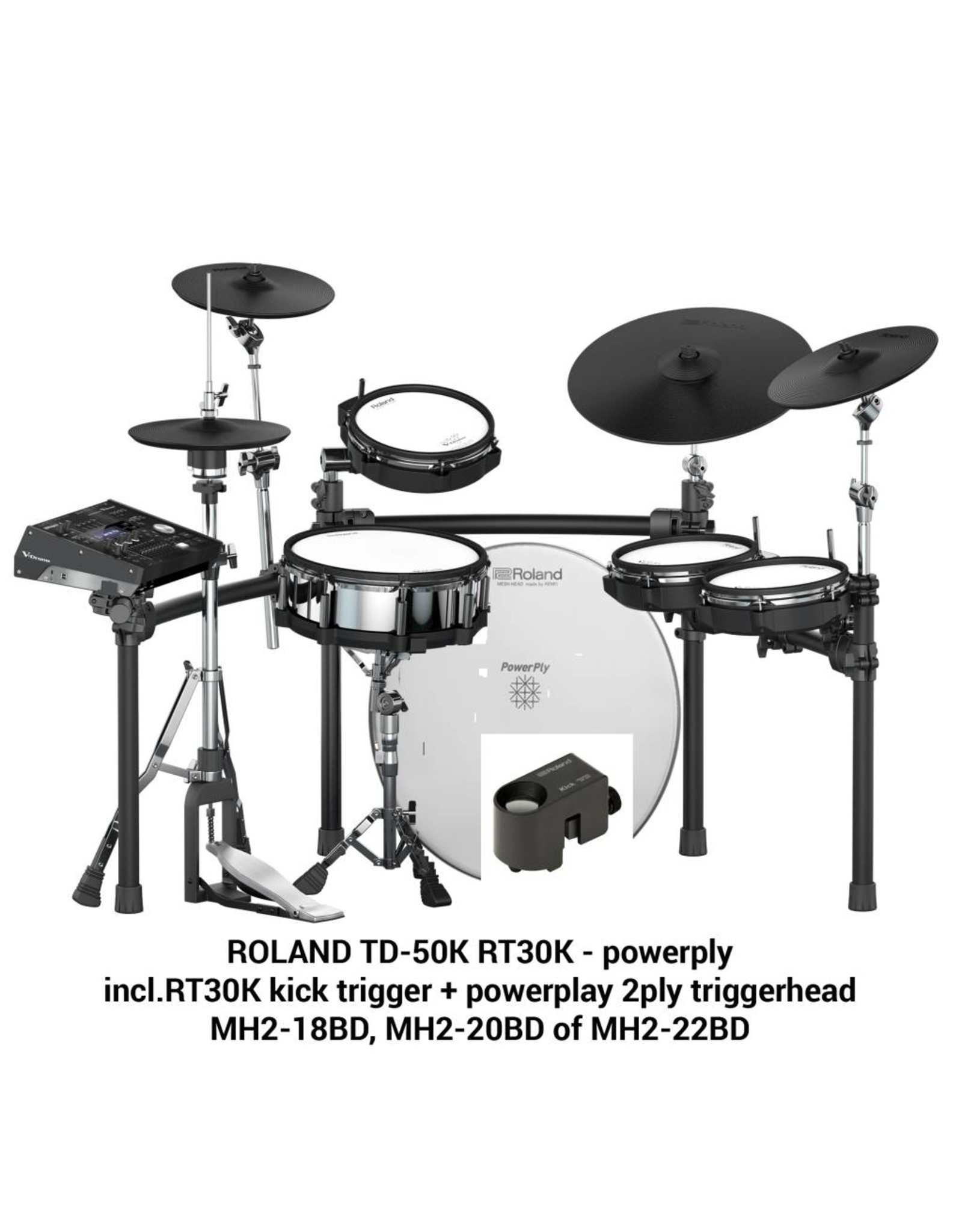 Roland  TD-50K-HYBRID TD50K inkl. RT-30K & PowerPly Mesh-Kopf