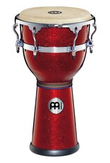 Meinl DJF3RSP fiber optic djembe, 12 inch red sparkle used model clearance