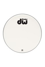 DW drumworkshop DW bassdrum fronthead smooth white double ply 23" DRDHAW23K