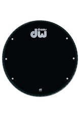 DW drumworkshop DW Bass Drum Front Kopf Ebony Black 23 "GB 23K mit Löchern