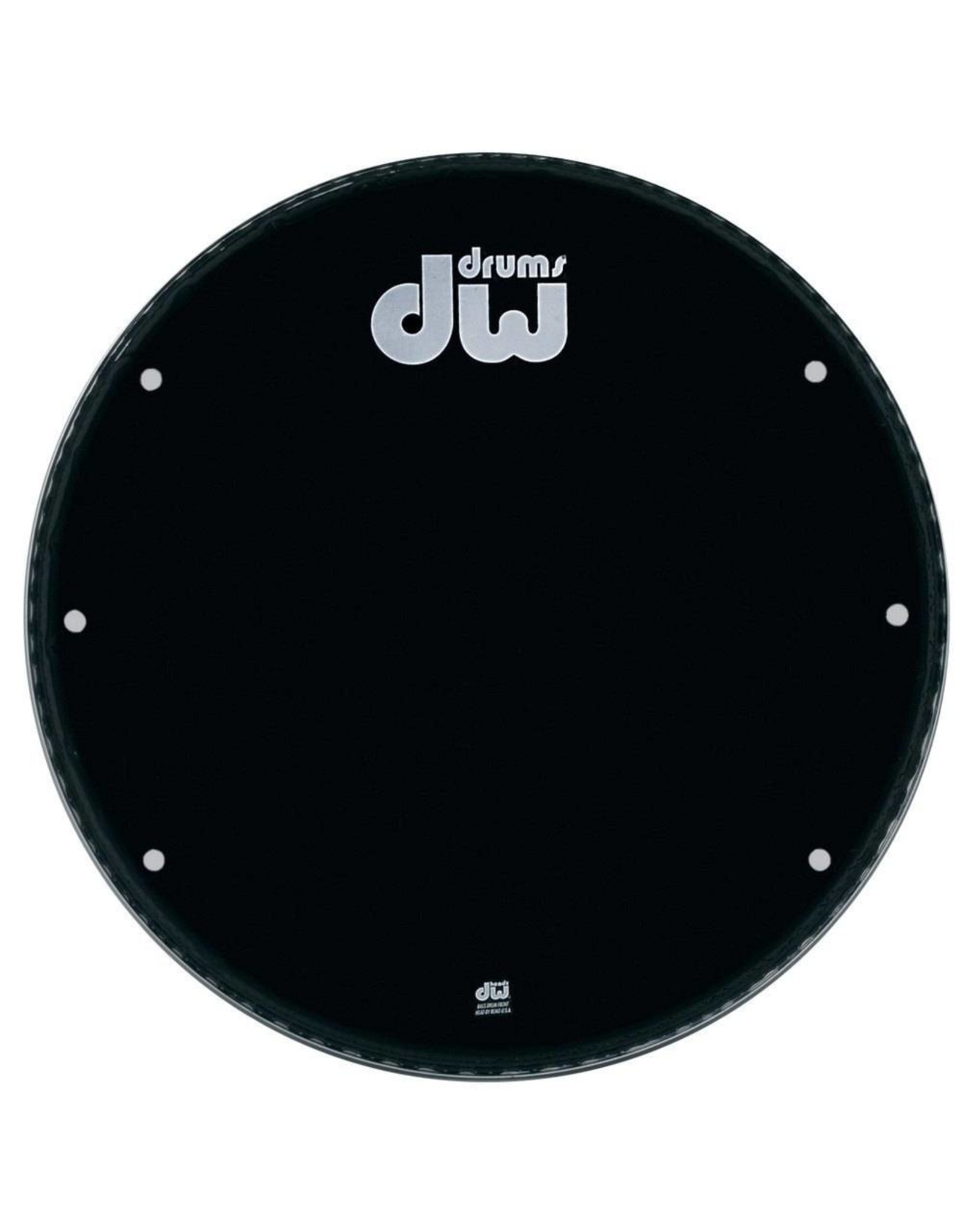 DW drumworkshop DW bassdrum fronthead Ebony black 23" GB-23K with holes