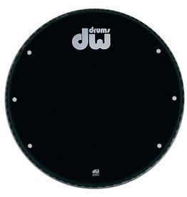 DW drumworkshop DW Bass Drum Front Kopf Ebony Black 23 "GB 23K mit Löchern