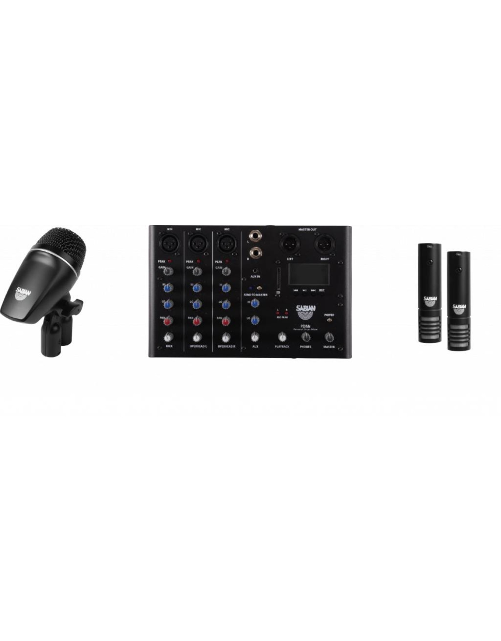 Sabian PSA SSKIT drum microphone mixer, recording kit