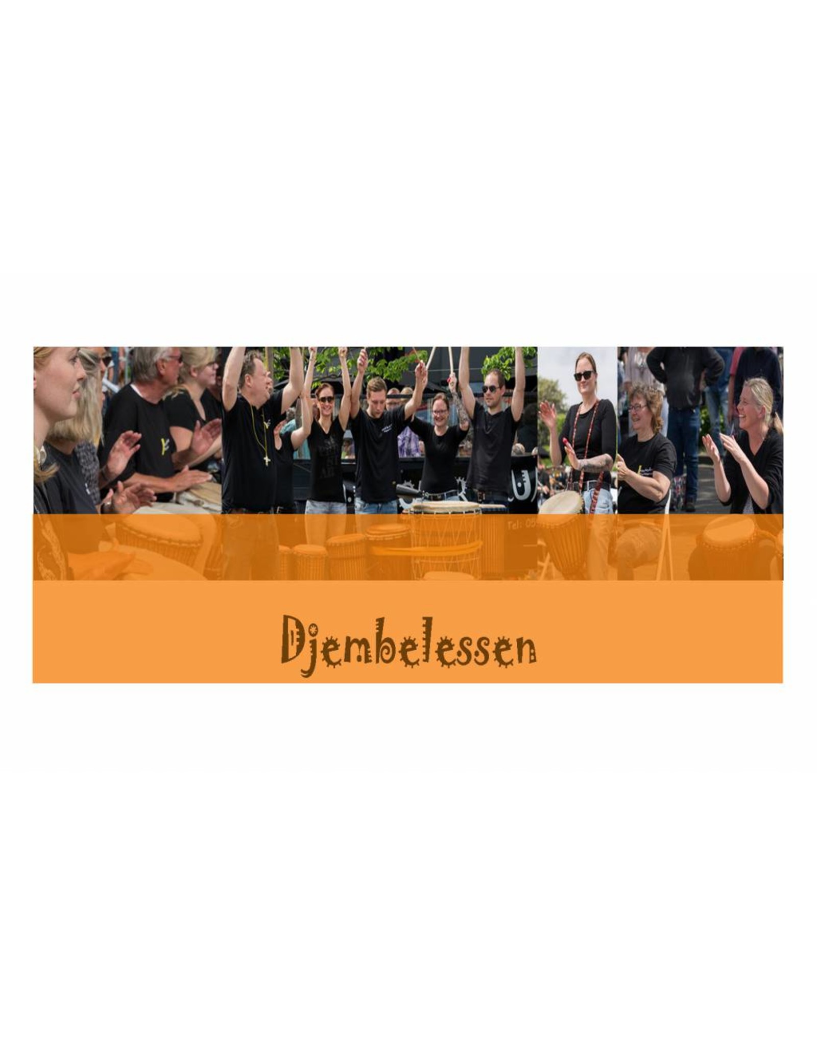 Busscherdrums djembe9150 Djembe lesson single lesson Beginners 1 lesson