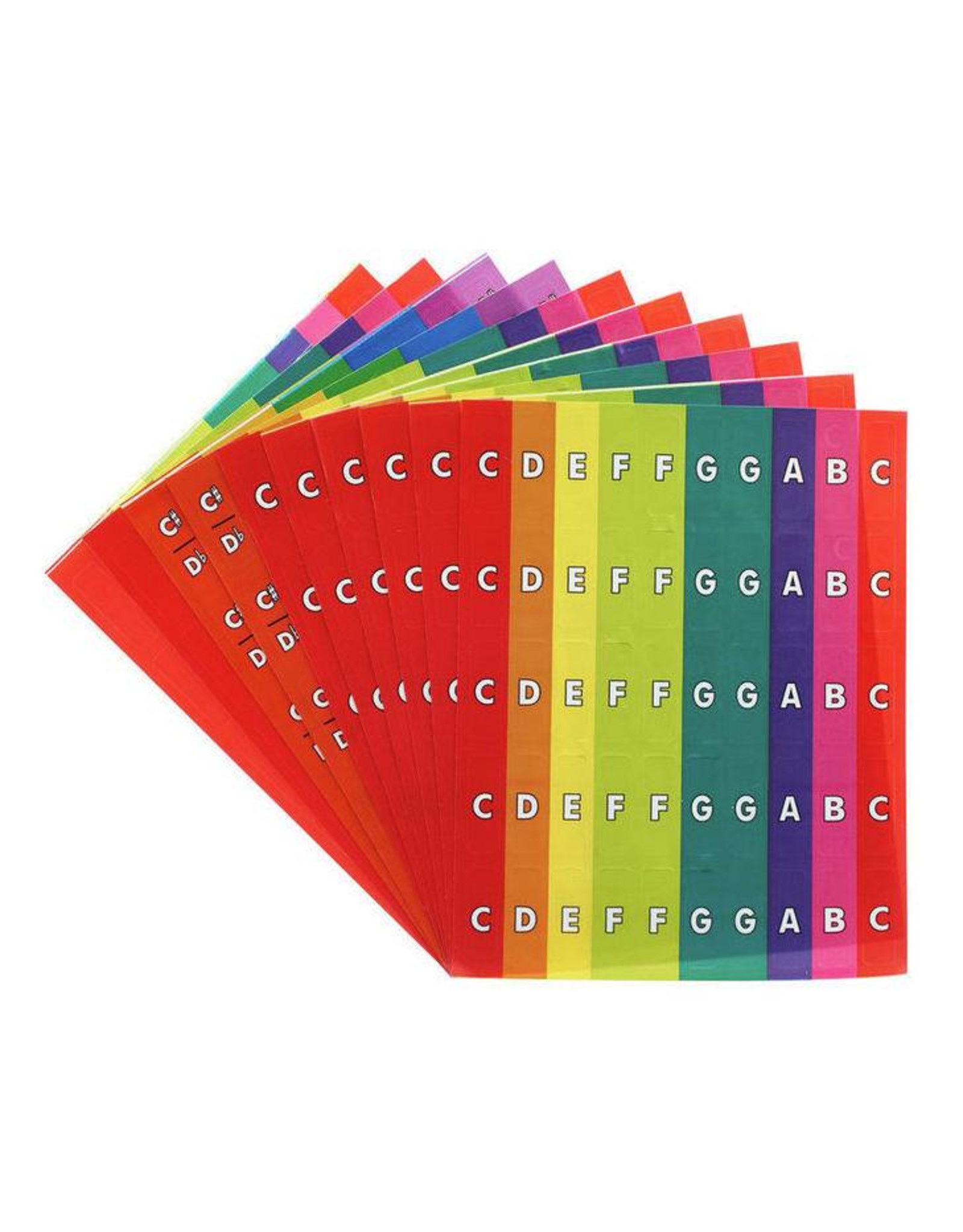 Boomwhackers Chroma-Notes Stick-Ons BW CNS1 Color Coordination Stickers