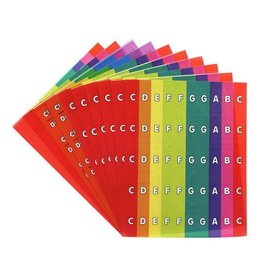 Boomwhackers Chroma-Notes Stick-Ons BW CNS1 stickers